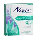 Nair Hair Remover Easiwax Large Wax Strips – Quick and Precise Hair Removal – Removes Short Hair – For Facial and Sensitive Areas – All Skin Types - 20 Wax Strips and 2 Aftercare Wipes