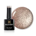 BLUESKY Gel Nail Polish QCG15 [Rose Gold] Soak Off LED UV Light - Chip Resistant & 21-Day Wear 10ml