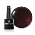 BLUESKY Gel Nail Polish 80537 [Dark Lava] Dark Purple, Shimmer Soak Off LED UV Light - Chip Resistant & 21-Day Wear 10ml