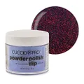Cuccio Pro Powder Polish Nail Colour 45 g, 5595 Purple With Red Glitter, 45 g