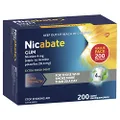 Nicabate, Quit Smoking Gum, Extra Strength 4mg Nicotine Chewing Gum, Extra Fresh Mint, 200 Pack