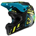 Leatt GPX 5.5 V19.1 Lightweight and Ventilated Motorcycle Helmet, Small, Black/Lime