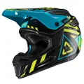 Leatt GPX 5.5 V19.1 Lightweight and Ventilated Motorcycle Helmet, Small, Black/Lime