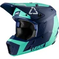 Leatt GPX 3.5 V20.2 Motorcycle Helmet, Large, Aqua