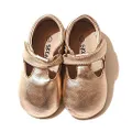 SKEANIE Pre-Walker Leather T-Bar Shoes, Rose Gold, Small