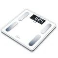 Beurer BF400 White Signature Line Body Analysis Scale | Precise Body Analysis with 10 User Profiles | Large Inverse LCD Display | Capacity up to 200 kg