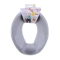Dreambaby Soft Touch Potty Seat for Toddlers - Children Toilet Training Seat Topper - with Non-Slip Grip Flexible Foam - Grey - Model F697