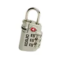 Korjo TSA Indicator Combination Lock, Travel Lock, Silver