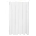 Amazon Basics Bathroom Shower Curtain - White Seersucker, 72 Inch
