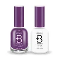 SNS Basics B102 1 + 1 Nail Gel Polish and Lacquer Set, Purple, 15 ml
