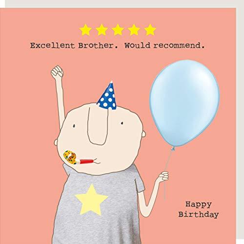 Rosie Made A Thing Happy Birthday Five Star Brother Happy Birthday Greeting Card