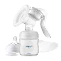 Philips Avent SCF430/10 Silicone Manual Breast Pump with Bottle Breast Milk Collector 6-Piece Set 2.784 milliliters