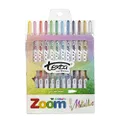 Texta Zoom Twist Metallic Crayon, Assorted (12 Pieces)