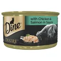 USWT Dine Desire with Chicken and Salmon in Sauce Grain Free Adult Cat Wet Food 85g x 24 Pack