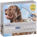 Waterpik Pet Wand PRO PPR-252-8 Foot Flexible Hose - Outdoor House Adapter - For all Dog Types - Adjustable Water Pressure - Special Contoured Shape for Dogs - One Handed Operation
