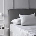 Accessorize White Cotton Flannelette Sheet Set - Single Bed