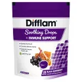 Difflam Soothing Drops + Immune Support 20 Pieces Pack, Black Elderberry