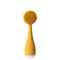 PMD Beauty Clean Mini - Facial Cleansing Device with Silicone Brush & Anti-Aging Massager - Waterproof - SonicGlow Vibration Technology - Clear Pores & Blackheads - Lift, Firm, Tone Skin, Yellow