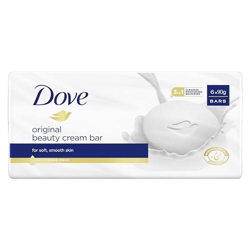 Dove Beauty Cream Bar Original Soap (6 x 90g bars)