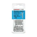 Romak 018750 Grade 316 Stainless Steel Hex Bolt and Nut, M6 Thread Size x 25 mm Thread Length
