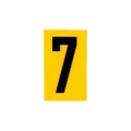 Sandleford 8 Letter Self Adhesive Numeral, Yellow, 60 mm Length