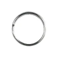 Romak 223220 Nickel Plated Key Ring Round Pack of 9, 25 mm Ring Diameter