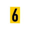 Sandleford 7 Letter Self Adhesive Numeral, Yellow, 60 mm Length