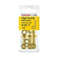 Romak 018030 Yellow Zinc HI Tensile Hex Bolt and Nut, 5/16 Inch x 1 Inch Size