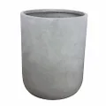 Oceania Eva Tall Pot, Cement, Medium