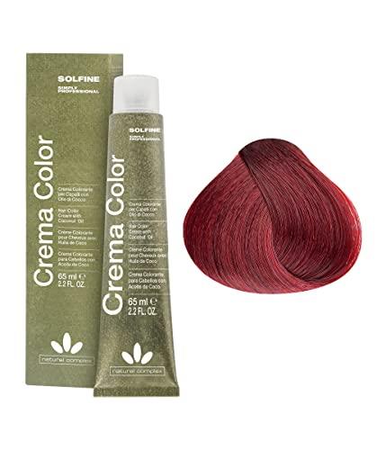Solfine Crema Color Permanent Hair Color 65 ml, 7S Ultimate Red