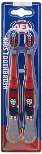 AFL Kids Melbourne Mascot Toothbrush (Pack of 2)