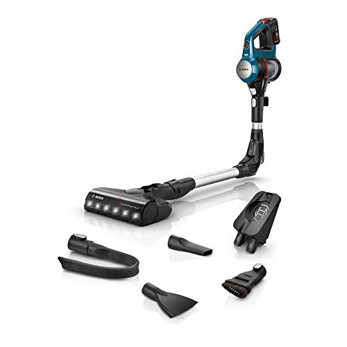 Bosch Unlimited 7 Cordless Vacuum Cleaner, 3.0 Ah Exchangeable Battery, Flex Tube, Lightweight Handheld, LED Lights, BBS711AU, Blue