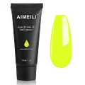 AIMEILI Clear Quick Builder Gel 30ml 1oz Nail Enhancement Nail Extension Tool Poly Nail Gel Yellow Color Gel - 044