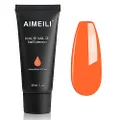 AIMEILI Clear Quick Builder Gel 30ml 1oz Nail Enhancement Nail Extension Tool Poly Nail Gel Orange Color Gel - 002