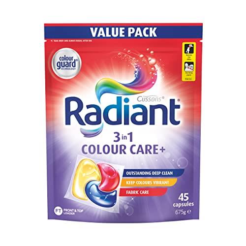 Radiant Colour Care 3 in 1 Laundry Detergent, 675 g (45 Capsules)