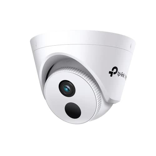 TP-Link VIGI 4MP IR Turret Network Smart Security Camera, Night Vision, Smart AI Detection, H.265+, Corridor Mode, PoE/ 12V DC, APP Remote Monitoring (VIGI C440I(4mm))