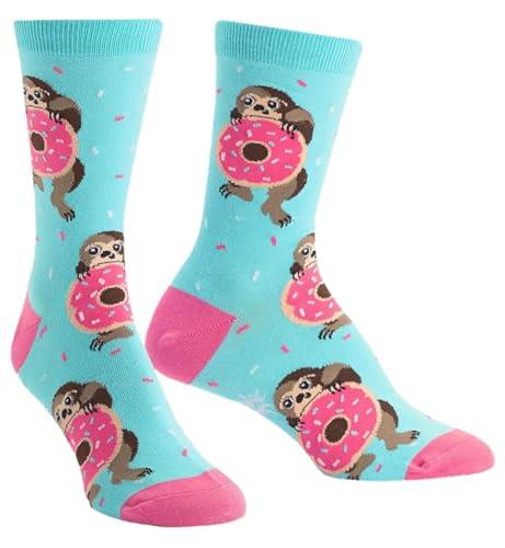 Sock It To Me Snackin' Sloth Women's Crew Socks