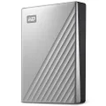 WD 4TB My Passport Ultra for Mac Silver Portable External Hard Drive HDD, USB-C and USB 3.1 Compatible - WDBPMV0040BSL-WESN