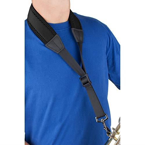 Protec Neoprene Saxophone Neck Strap with Metal Snap, 24-inch Lenght, Black