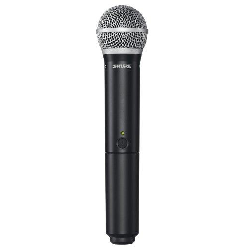 Shure BLX2/PG58 Wireless Handheld Microphone Transmitter with PG58 Capsule - Receiver Sold Separately (K14 = 614-638 MHz)