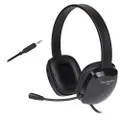 Stereo Headset with Unidirectional Noise-Canceling Microphone. Compatible with PC's, Macs, Chromebooks, Microsoft Surface, Tablets, Smartphones, and Most Gaming Systems (AC-6008)