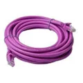 8Ware Cat6a UTP Ethernet Cable with Snagless, 5 Meter Length, Purple
