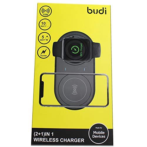 Budi 15W 2 in 1 Wirelsess Charger