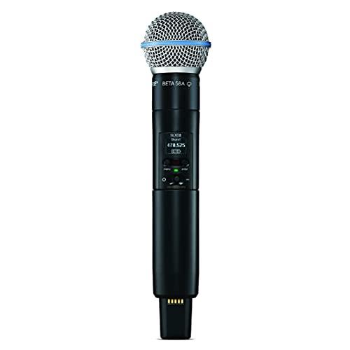 Shure SLXD2/B58 Wireless Handheld Microphone Transmitter with BETA 58A Capsule (Receiver Sold Separately) (J54 = 562-606 MHz)