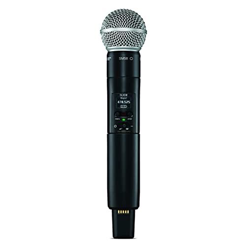 Shure SLXD2/SM58 Wireless Handheld Microphone Transmitter with SM58 Capsule (Receiver Sold Separately) (L57 = 650-694 MHz)