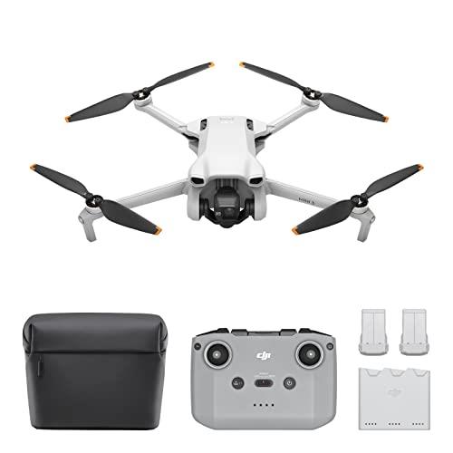DJI Mini 3 Fly More Combo Plus - Lightweight and Foldable Mini Camera Drone with 4K HDR Video, 51-min Flight Time, True Vertical Shooting, and Intelligent Features gray