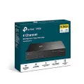 TP-Link VIGI 4 Channel PoE+ Network Video Recorder, 24/7 Continuous Recording, 8MP, 4-channel display Playback, Remote Monitoring, H.265+, ONVIF, Two-Way Audio, HDD Interface (VIGI NVR1004H-4P)