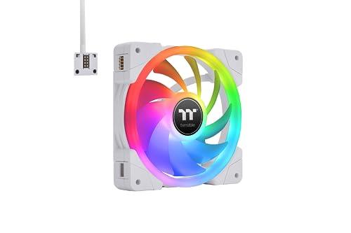 Thermaltake SWAFAN EX14 RGB Magnetic Quick Connect PWM Cooling Fan (up to 2000RPM) White Edition - 3 Fan Pack