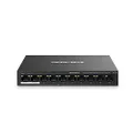 Mercusys 10-Port 10/100 Mbps Desktop Switch with 8-Port PoE+, Plug & Play, Long-Range up to 250 m, Auto MDI/MDX Supported (MS110P)