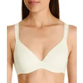 Berlei Women's Underwear Microfibre Barely There Luxe Contour Bra, Ivory, 12D